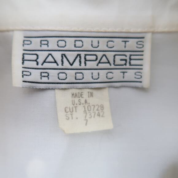 Vintage 80s Rampage navy blue and white polka dot skirt blazer suit set 7 - Picture 9 of 11